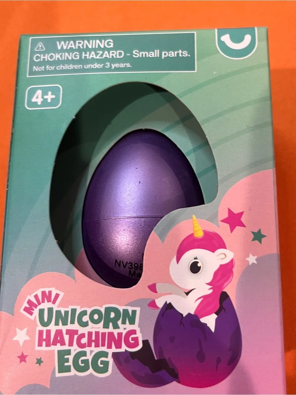 Mini Unicorn Hatching Egg - Purple
